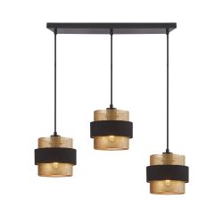 Lampa wisząca potrójna BANS Italux PND-27467-3-BK-GD, cena 391.00 zł #1