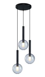 Lampa wisząca potrójna NIKO BLACK Milagro ML0333, cena 928.00 zł #1