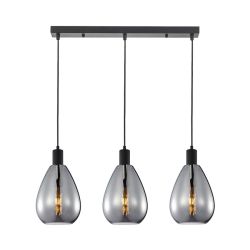 Lampa wisząca potrójna ZULO dymiona Italux PND-27812-3-BK-SG, cena 504.00 zł