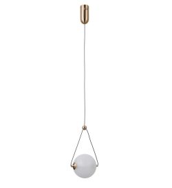 Lampa wisząca RASTIA LED 15cm Italux PND-34361-S-HBR-OPAL, cena 215.00 zł