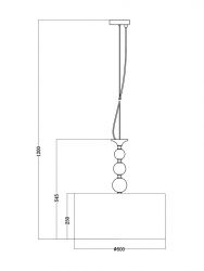 Lampa wisząca REA II czarna Zuma Line RLD93163-1B, cena 499.00 zł #1