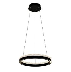 Lampa wisząca REGI LED 40cm czarny okręg Zuma Line PD2304400R-MB zmienna barwa światła, cena 599.00 zł