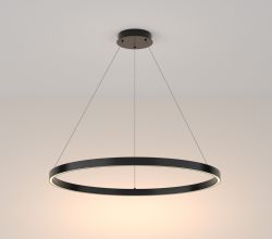 Lampa wisząca RIM LED czarna 80cm Maytoni MOD058PL-L42B4K, cena 1456.00 zł