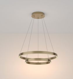 Lampa wisząca RIM LED podwójna 60cm mosiądz Maytoni MOD058PL-L55BS3K, cena 1694.00 zł