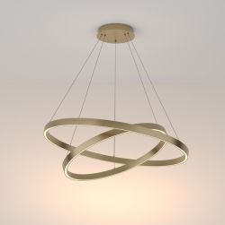 Lampa wisząca RIM LED podwójna Maytoni mosiądz MOD058PL-L74BS4K, cena 2376.00 zł