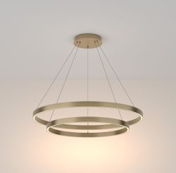 Lampa wisząca RIM LED podwójna Maytoni mosiądz MOD058PL-L74BS4K, cena 2376.00 zł #1