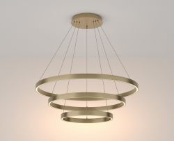 Lampa wisząca RIM LED potrójna 80cm mosiądz Maytoni MOD058PL-L100BS3K, cena 2885.00 zł