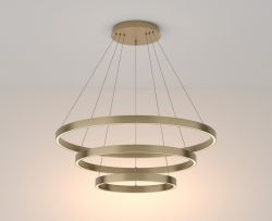 Lampa wisząca RIM LED potrójna Maytoni mosiądz MOD058PL-L100BS4K, cena 2885.00 zł #1