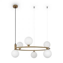 Lampa wisząca RING Maytoni mosiądz MOD013PL-06BS1, cena 1191.00 zł