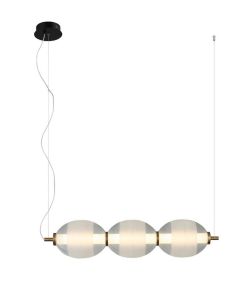 Lampa wisząca RINOT LED Italux PND-45372-3-WH-CL, cena 583.00 zł