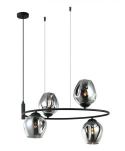 Lampa wisząca ROXANE Italux MDM-4046-4 BK+SG, cena 525.00 zł