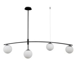 Lampa wisząca SENAI czarna Italux PND-31322-4A-SB, cena 557.00 zł