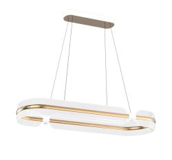 Lampa wisząca SOPLA złota LED Italux PND-63728-56W-3K-GD, cena 2242.00 zł