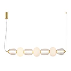 Lampa wisząca szklana CARO GOLD LED 42W Milagro ML0365, cena 1070.00 zł