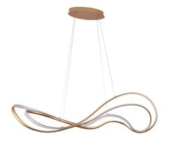 Lampa wisząca TWIST PENDANT 3-STEP DIMM LED z wbudowanym ściemniaczem złota AZzardo AZ5734, cena 1459.00 zł