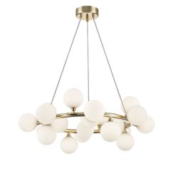 Lampa wisząca, żyrandol BOBO 72cm złoty Zuma Line P0462-20C-F7AA, cena 1799.00 zł