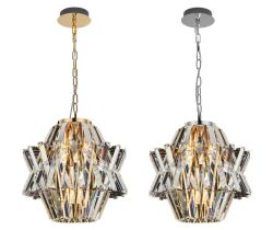 Lampa wisząca żyrandol kryształowy CROWN GOLD CHROME 4 Milagro ML0399 ML0400 kolor do wyboru, cena 930.00 zł