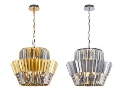 Lampa wisząca żyrandol kryształowy DONNA GOLD CHROME 12xE14 Milagro ML0415 ML0416 kolor do wyboru, cena 2150.00 zł