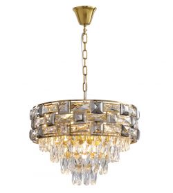 Lampa wisząca żyrandol kryształowy złoty LUXURIA Milagro ML8895, cena 1700.00 zł