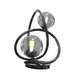 Lampka stołowa NANCY 2 czarny chrom Wofi Premium 8014-205, cena 549.00 zł