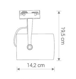 Oprawa do szyny PROFILE STORE PRO LED 18W 4000K Nowodvorski 8326 8324 kolor do wyboru , cena 199.00 zł #1