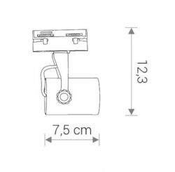 Oprawa do szyny PROFILE STORE PRO LED 7W 4000K Nowodvorski 8317 8315 kolor do wyboru, cena 89.00 zł #1