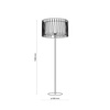 Lampa podłogowa HARMONY BLACK TK Lighting 2899