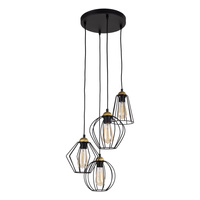 GALAXY BRASS LAMPA WISZĄCA 4 TK Lighting 2713