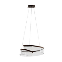 Lampa wisząca RUSTIN 54cm LED w kolorze kawowym Italux PND-58728-45W-3K