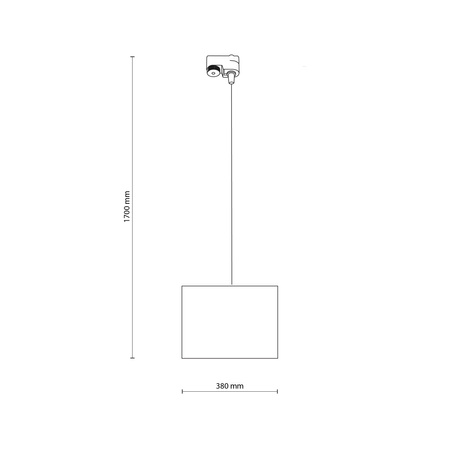 TRACER WHITE 380 1XE27 TK Lighting 10671