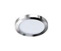 Lampa sufitowa oprawa wpuszczana chrom SLIM 9 ROUND 3000K LED IP44 Azzardo AZ2861