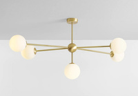 Lampa sufitowa WHITE PEARL 5 BRASS Aldex 1113PL_F40