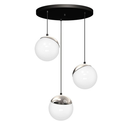 Lampa wisząca SFERA BLACK/CHROME 3xE14 Milagro MLP8884