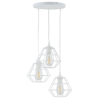 DIAMOND NEW WHITE LAMPA WISZĄCA 3 PL TK Lighting 6213