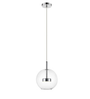 Lampa wisząca ENCELADUS LED pojedyńcza kula chrom Zuma Line P0428-01J-F4AC