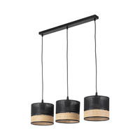 PAGLIA NEW BLACK LAMPA WISZĄCA 3 LISTWA TK Lighting 4769