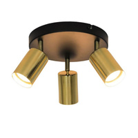 Lampa sufitowa VILA złota metalowa Zuma Line GU13013C-3R