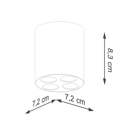 Plafon ZOE biały LED Sollux SL.1209