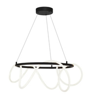 Lampa wisząca czarna BALBO LED Zuma Line 20006PL-BK zmiana barwy światła