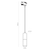 TRACER WHITE SILVER 1 TK Lighting 4402