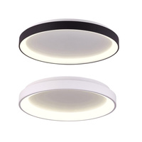 Lampa sufitowa plafon VICO BLACK 58cm LED Italux PLF-53675-058RC-BK-3KS4K-TRDIMM