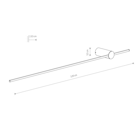 Kinkiet SABER LED L Nowodvorski 11588