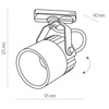 TRACER WHITE 1 TL-014 COB 3W TK Lighting 4141