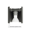 Lampa sufitowa, oprawa ORBIS GRAY Sollux Lighting SL.0018