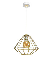 Lampa wisząca LUPO WHITE/GOLD 1xE27 Milagro MLP6266