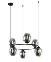 Lampa wisząca ROXANE Italux MDM-4045-6 BK+SG