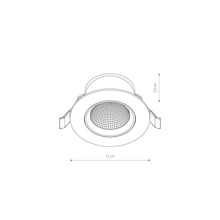 Oprawa podtynkowa EGINA LED 10W Nowodvorski 10553