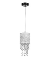 Lampa wisząca pojedyńcza ALMERIA SILVER/BLACK Milagro MLP6434