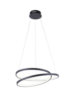 Lampa wisząca czarna ROMAN 55cm LED Paul Neuhaus 2472-18 ze ściemniaczem