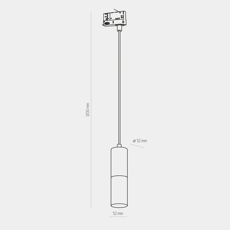 TRACER TRÓJOBWODOWY BLACK GOLD 1 GU10 TK Lighting 6064